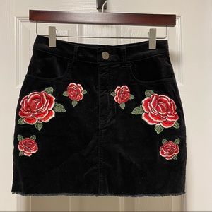 Rose Velvet Skirt